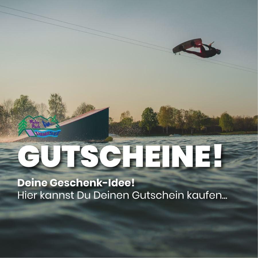 Wakepark Tunisee Gutschein-Motiv mit Wakeboarder