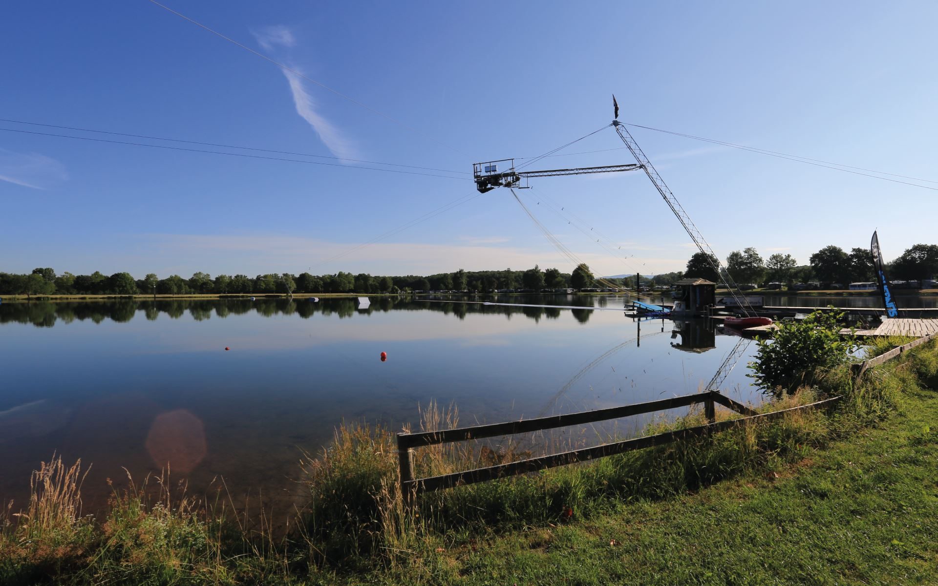 Die Cable-Anlage am Tunisee